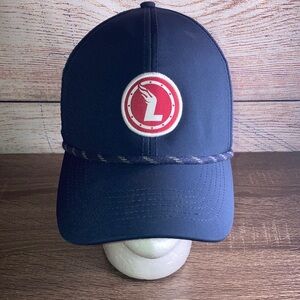 Mens EUC Imperial Sports Golf Rope Nave Hat w/ L Logo